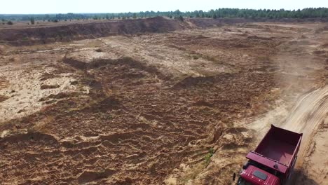 aerial view of a quarry