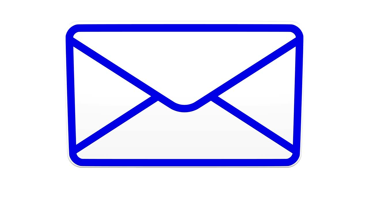 el sobre con el marco de color se da la vuelta.