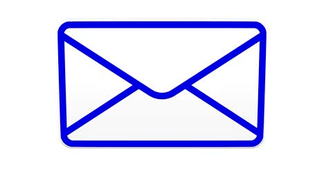 Envelope with color frame turn around.