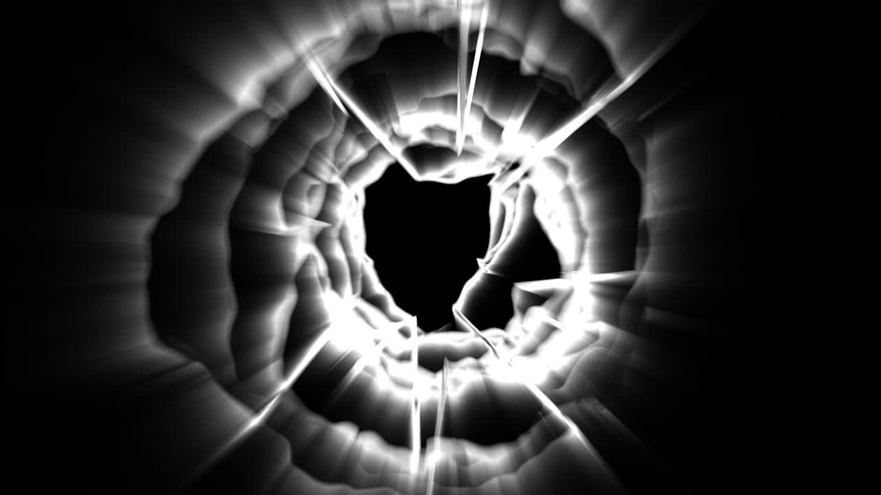 patrón circular abstracto en blanco y negro