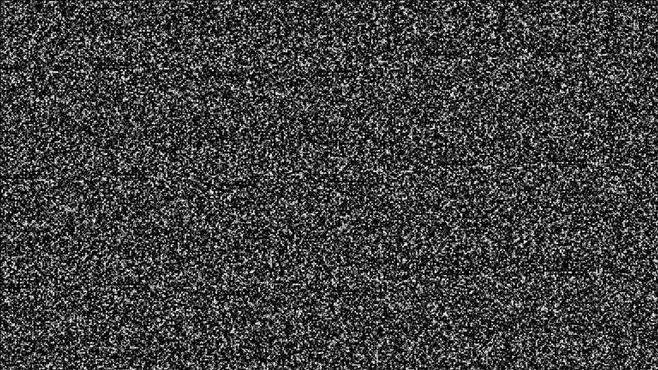 Flickering Television Static with Noise and Interference