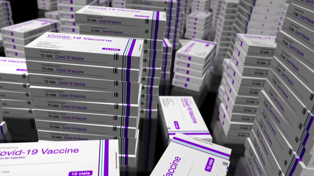 코로나 백신 복용량 패키지 조달 루프 애니메이션