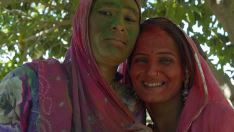 rajasthan people celebrating the festival of colors holi in india