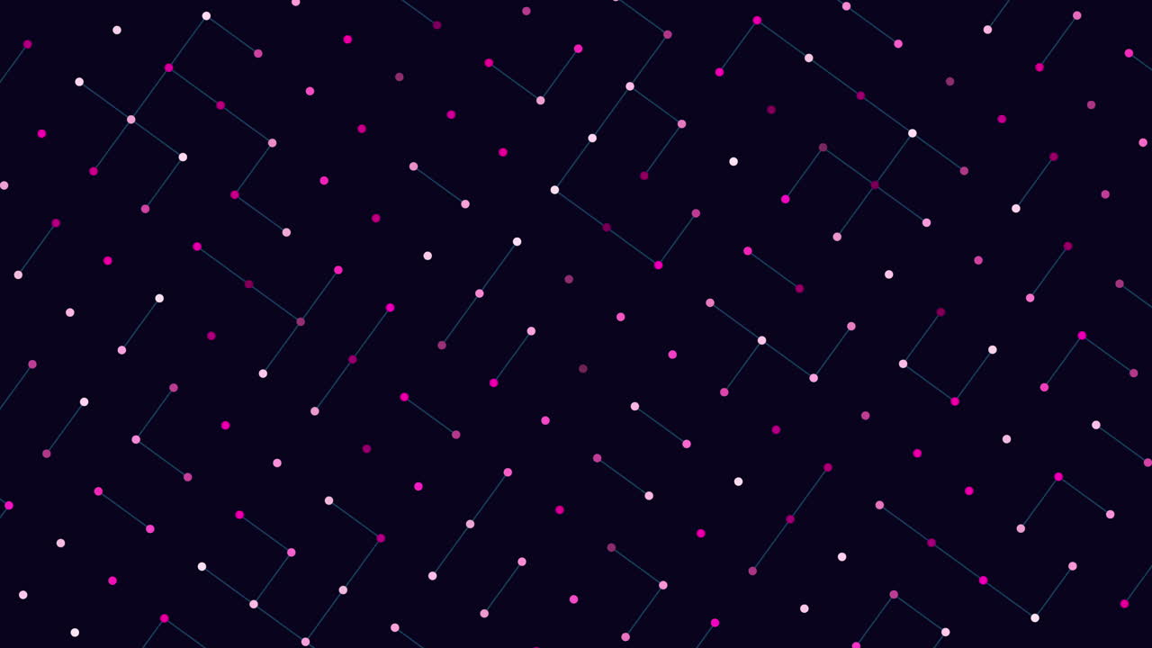 геометрический узор из неоновых точек с соединенными линиями
