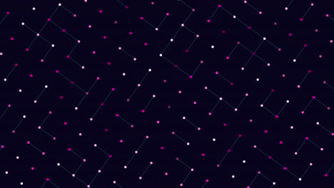 Geometrisches-Muster-Der-Neonpunkte-Mit-Verbundenen-Linien