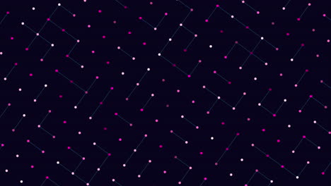 patrón geométrico de puntos de neón con líneas conectadas