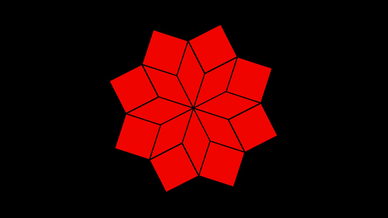 modelo de video 4k con efecto estroboscópico e hipnótico, en formato de video 16: 9.