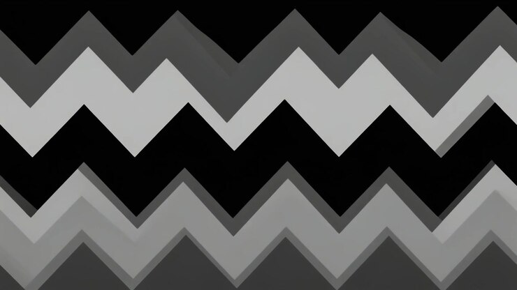 Animazione astratta monocromatica a motivo a zigzag