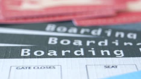 close up of a boarding pass