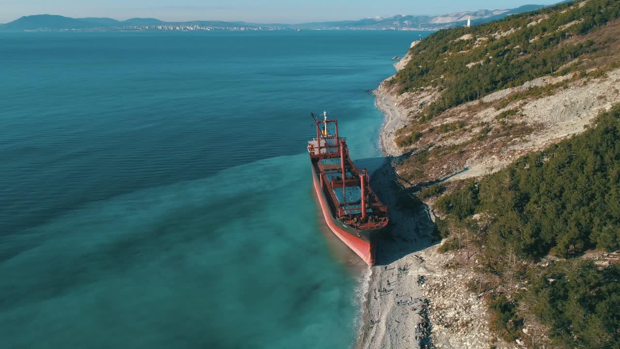 naufragio en la playa