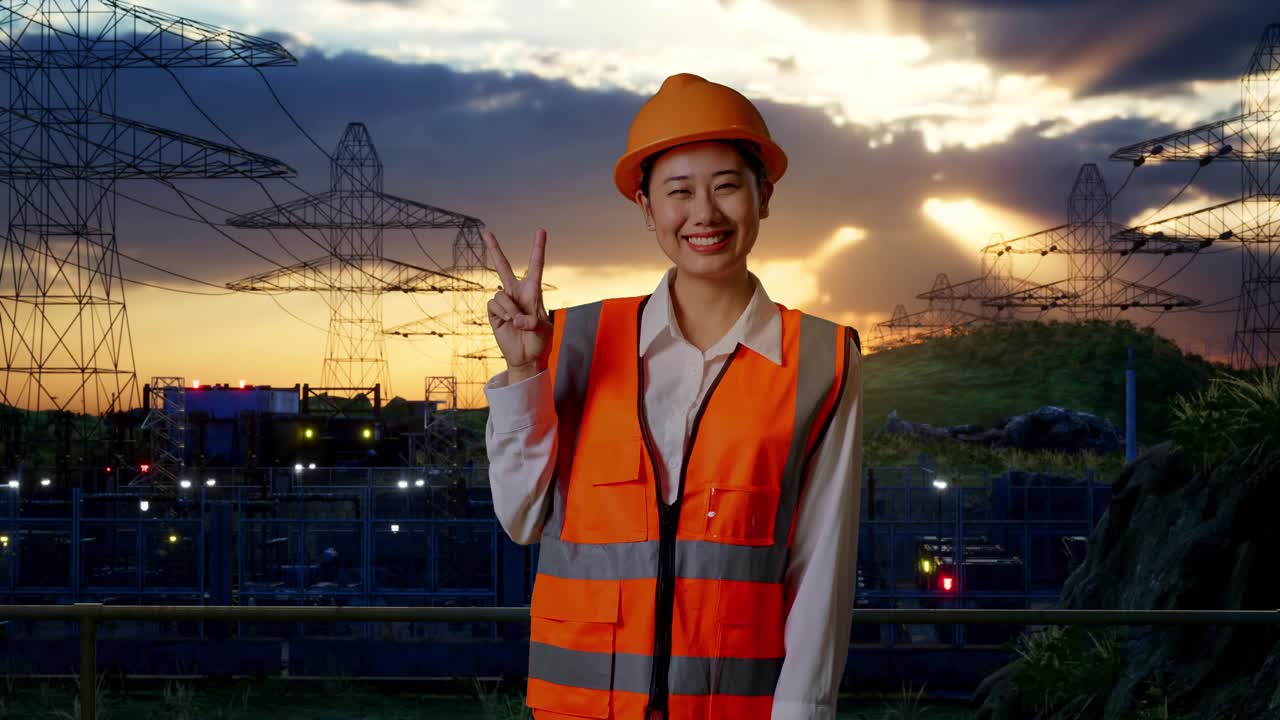 женщина-инженер на электростанции