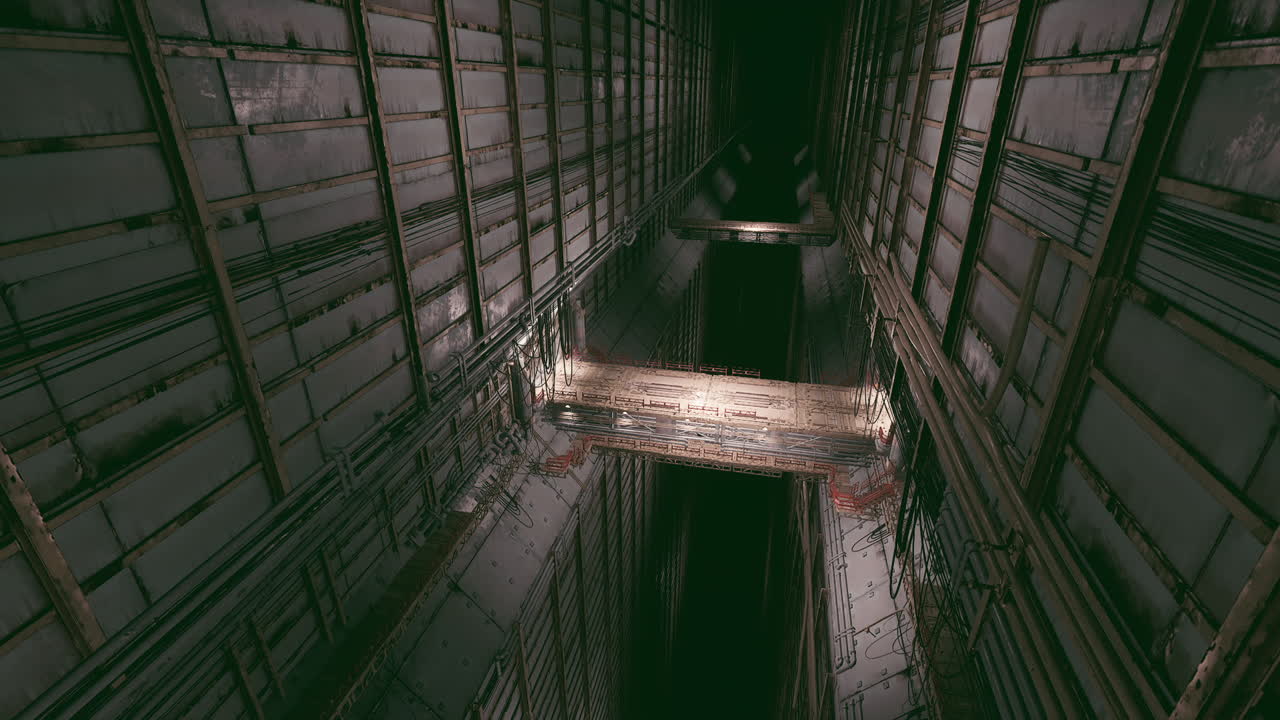 Cargo terminal inside a huge space station with extensive infrastructure