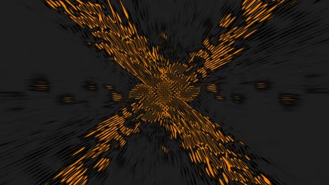 el fondo de la moda de brillo negro y dorado ondeando