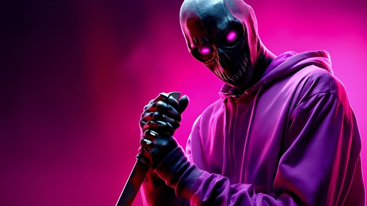 A man in a hoodie holding a knife in his hand