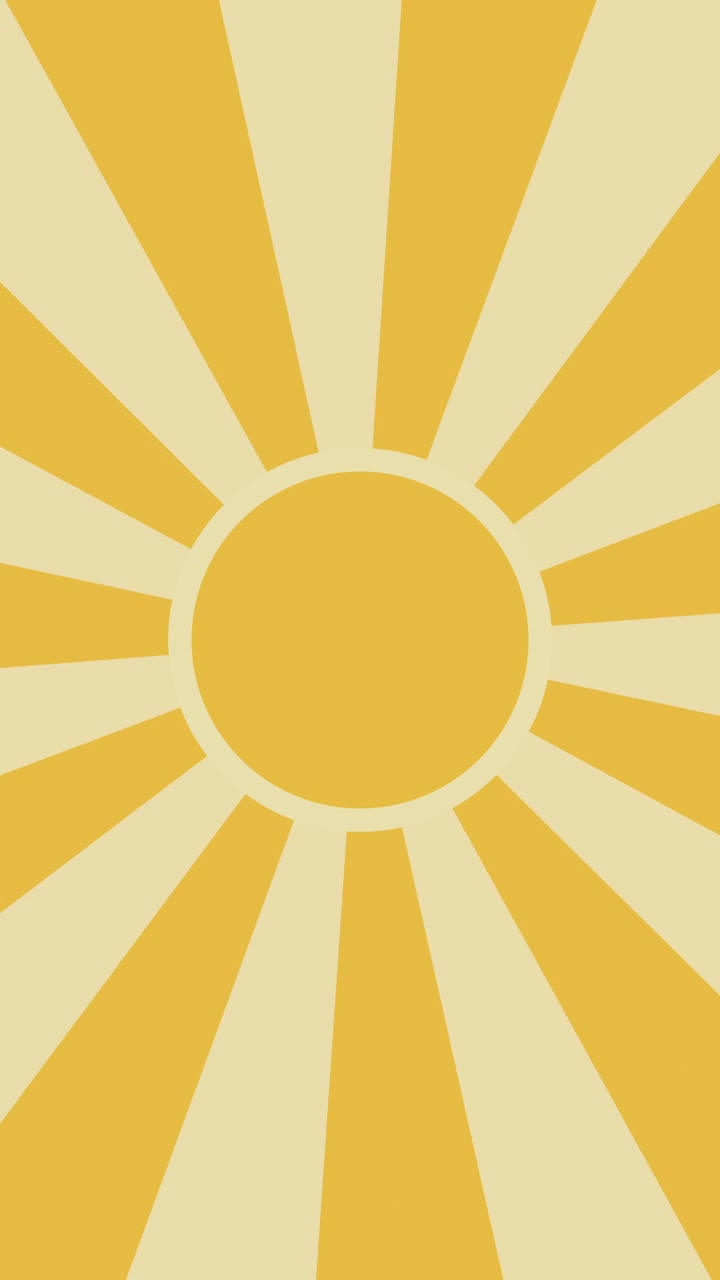 Animated Yellow Sunburst Pattern Background