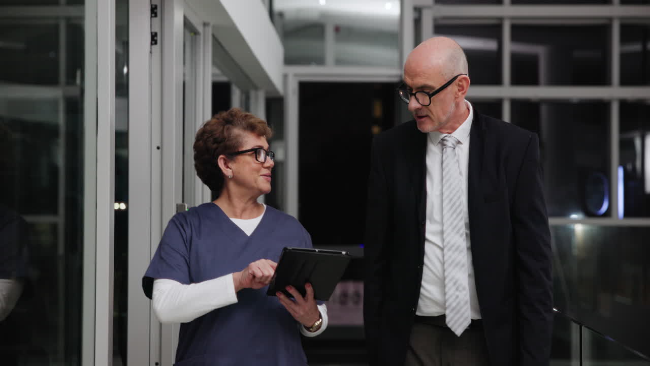 Healthcare professionals in discussion