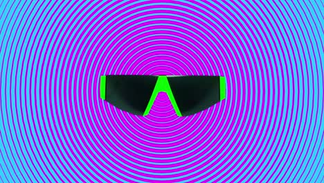 animation gif design. stylish sunglasses. clubbing party mood