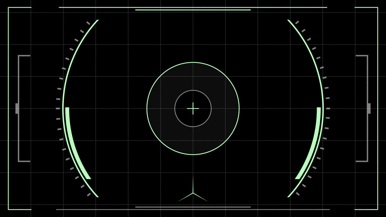 Dynamic graphic motion background with circular elements technology environment digital visualization