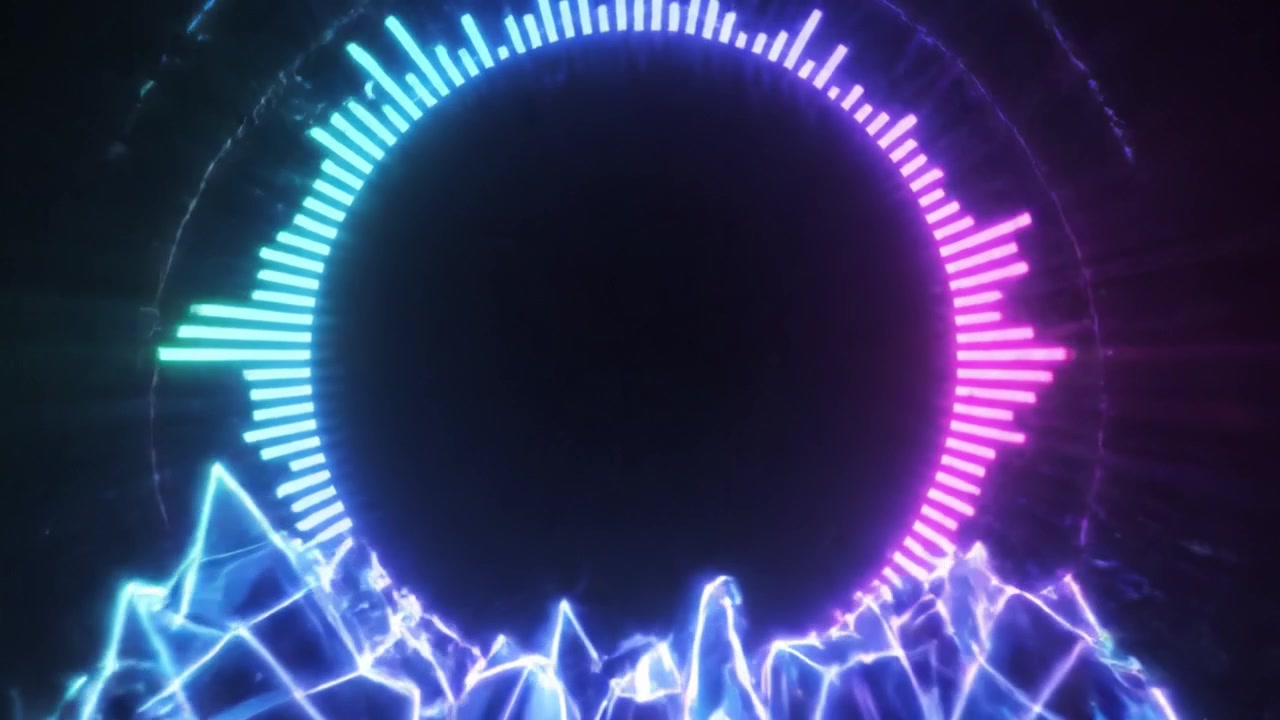 Dynamic Waveform Visualization with Vibrant Colors Capturing the Essence of Music in a Stunning Circular Display for Audio Analysis and Creative Media Use.
