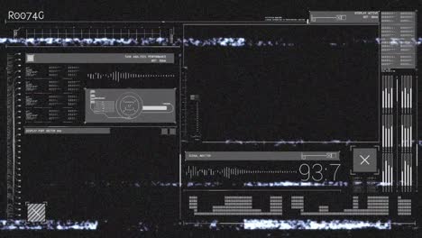 Animation-of-computer-screen-in-a-sizzling-foreground