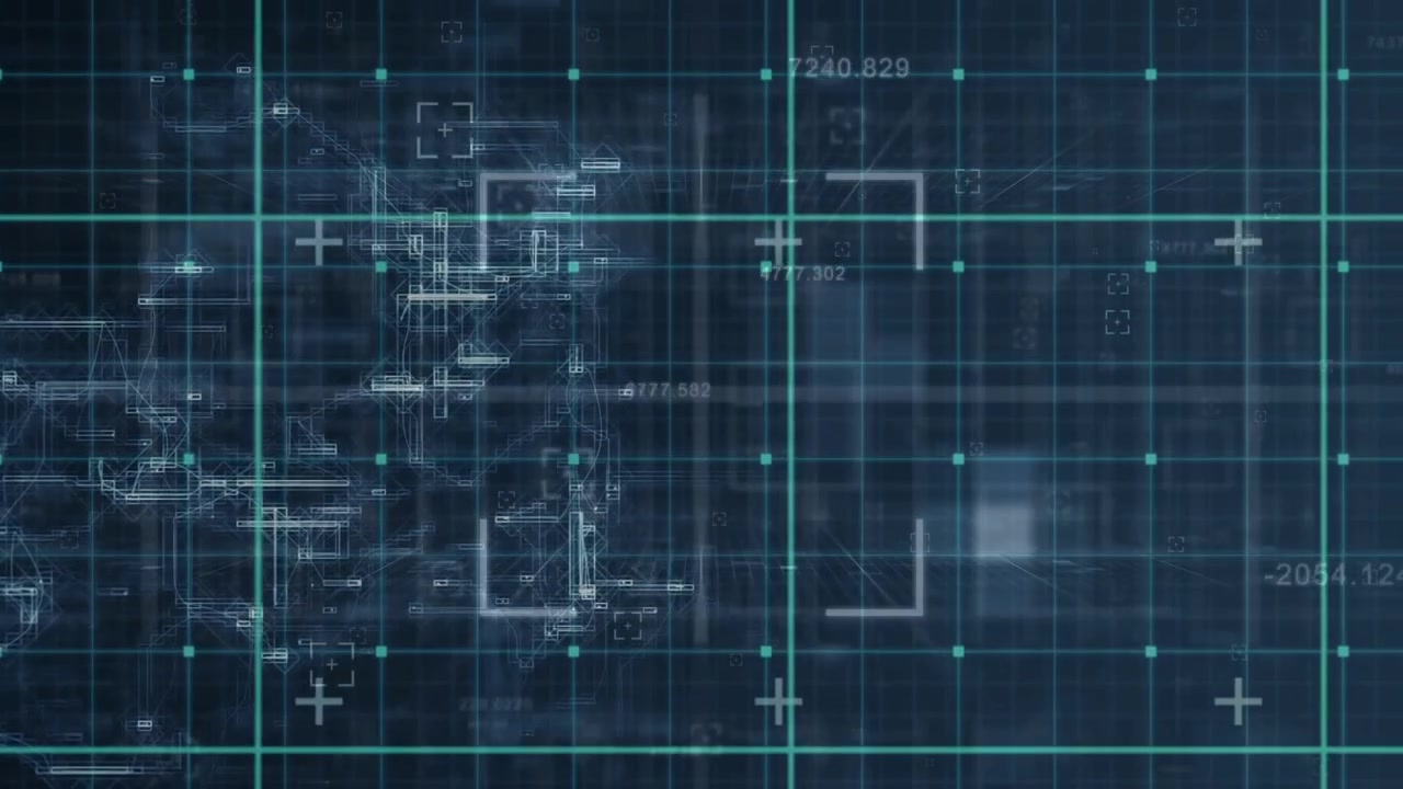 Animation of marker and data processing over grid
