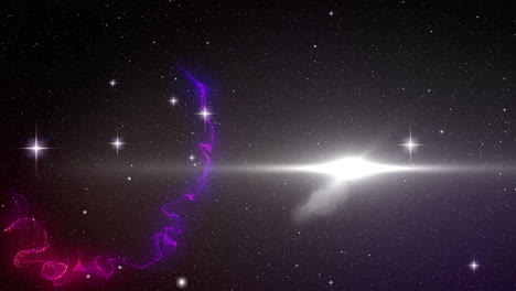 animación de múltiples puntos brillantes que se mueven en movimiento hipnótico sobre un fondo negro