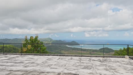 view from the rooftop balcony of luxury villa apartments