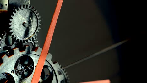 engranajes de reloj mecánicos retro oxidados