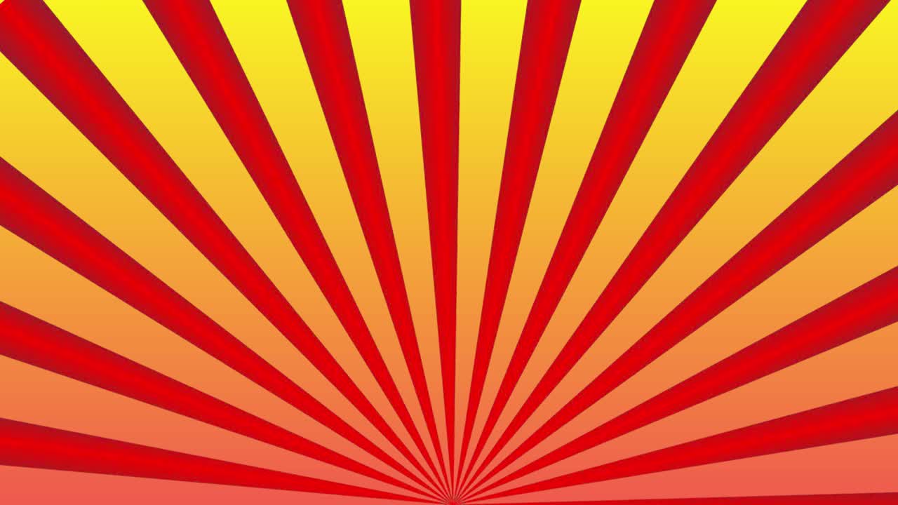 Abstract yellow background with red rays