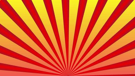 fondo amarillo abstracto con rayos rojos