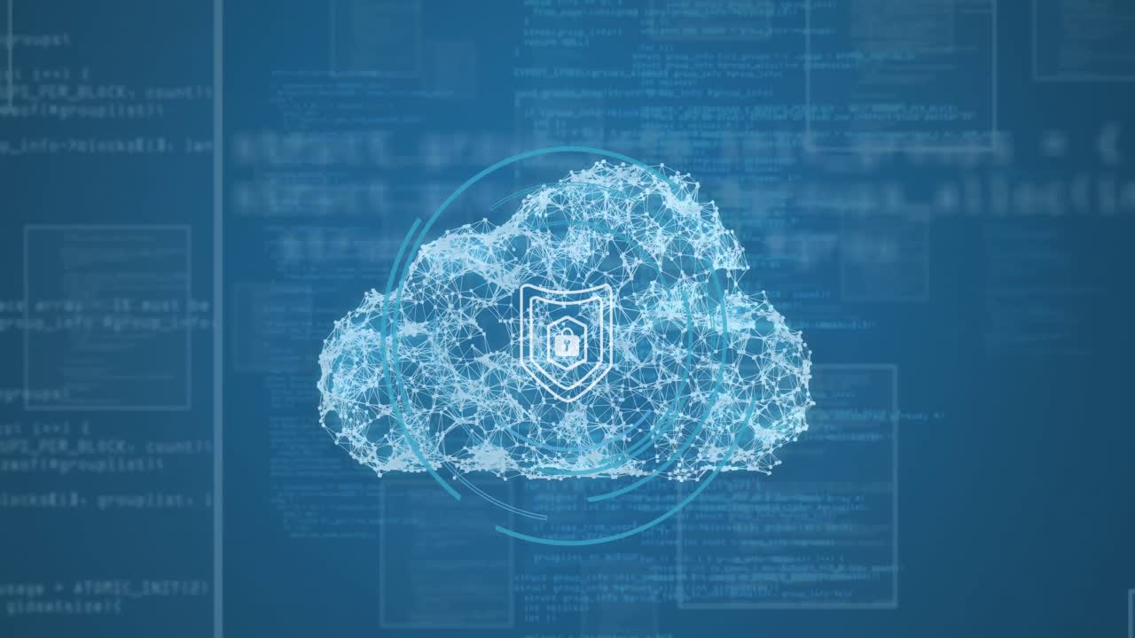 animación del candado y procesamiento de datos en la nube