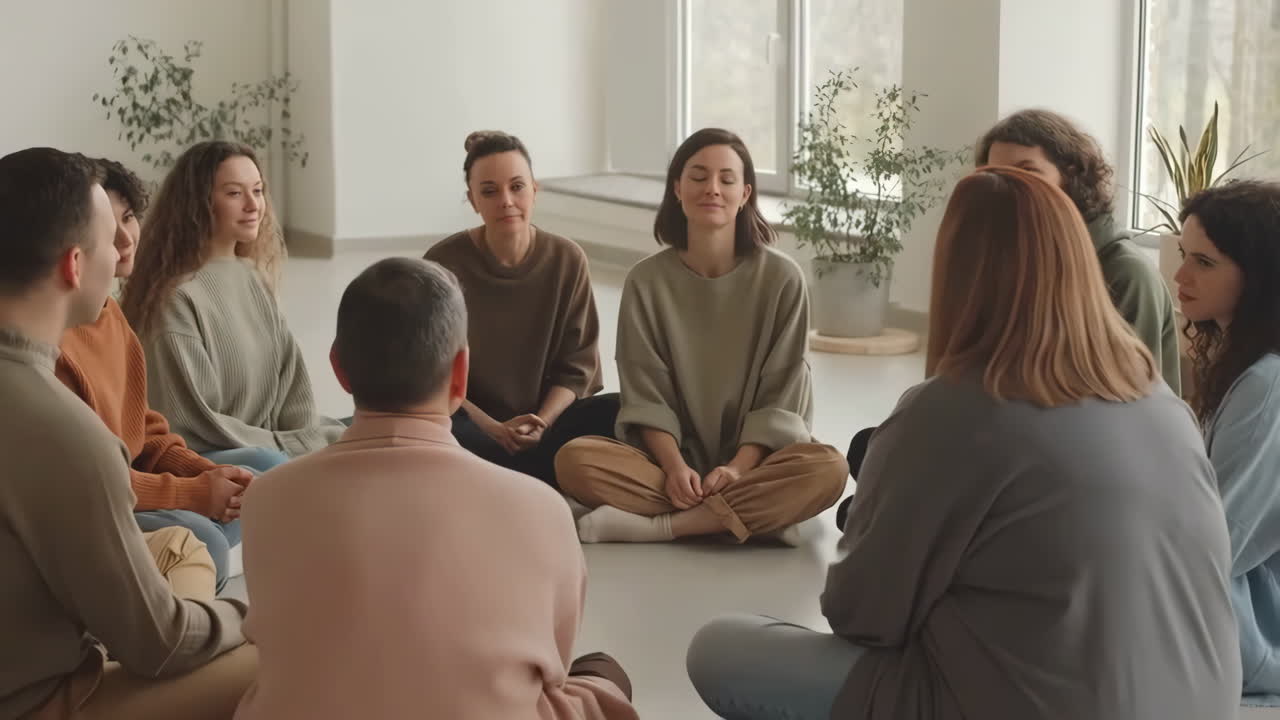 sesión de terapia en grupo