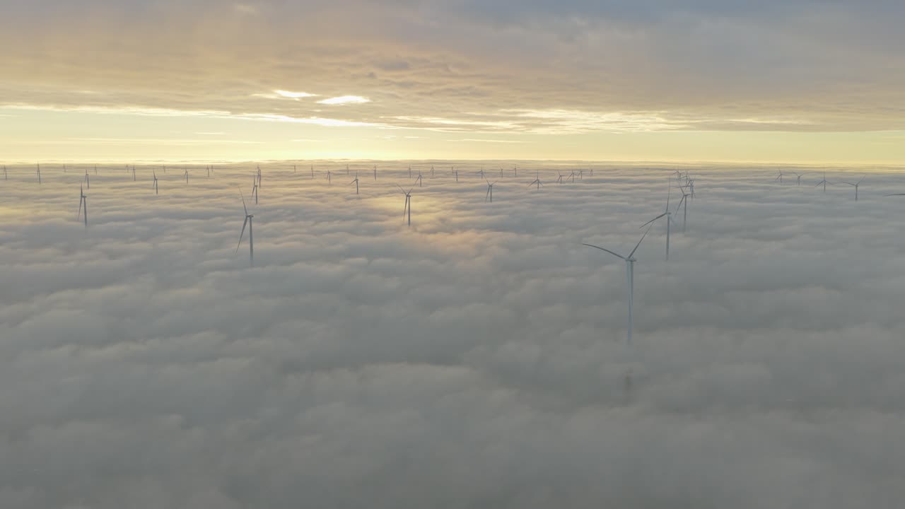 Havvindmøller i Nordsøen indfanger grøn energi til Nederlandene