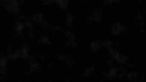 animated dark abstract black background featuring technology, random dots, and grid