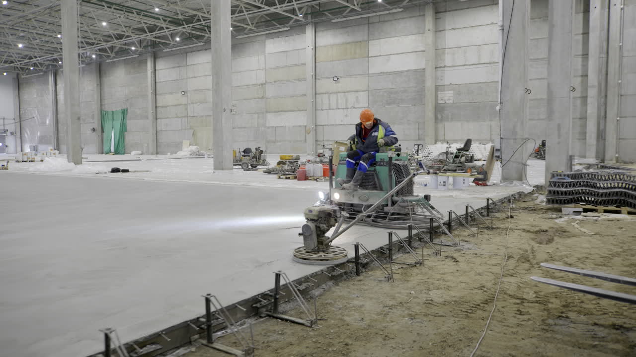 отделка бетонного пола на складе