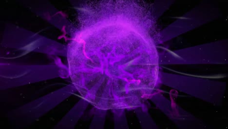 animation of purple smoke