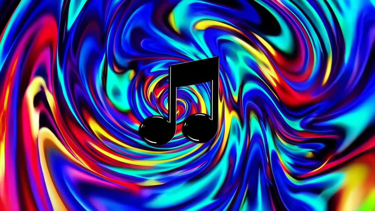 Psychedelic Music Note