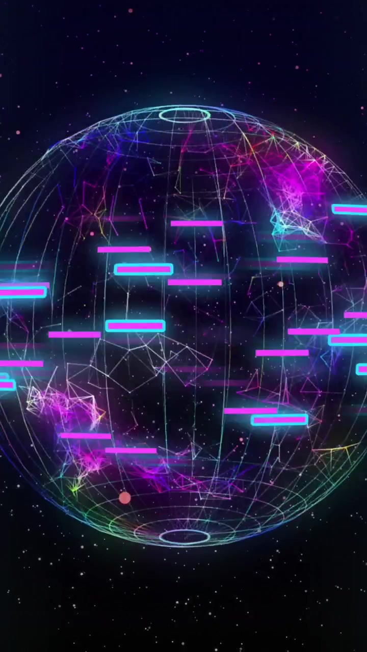 Animazione di una rete di connessioni ed elaborazione dati sul globo