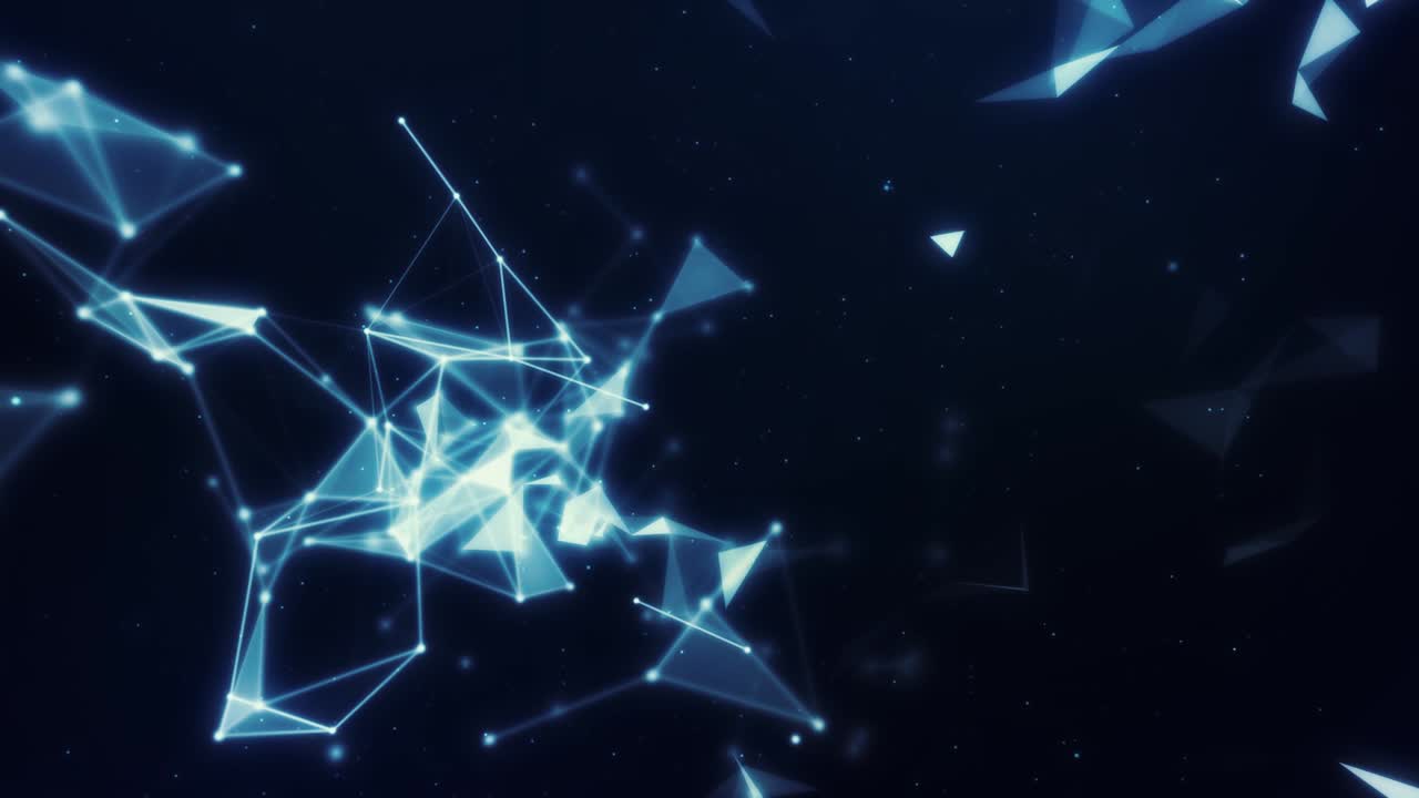 abstract blue triangle background alfa future footage