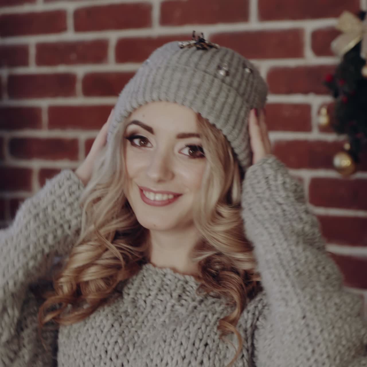 Portrait of Christmas woman