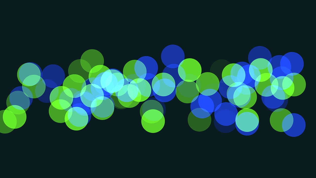 Fly colorful glitters with shiny effect in dark space