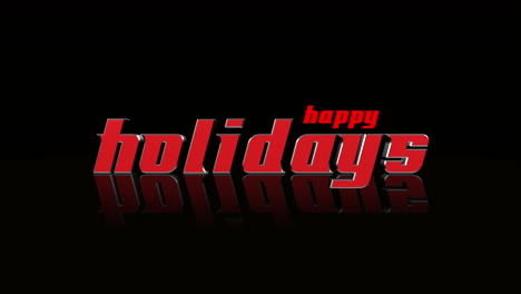 Cartoon-Happy-Holidays-cartoon-text-on-black-gradient