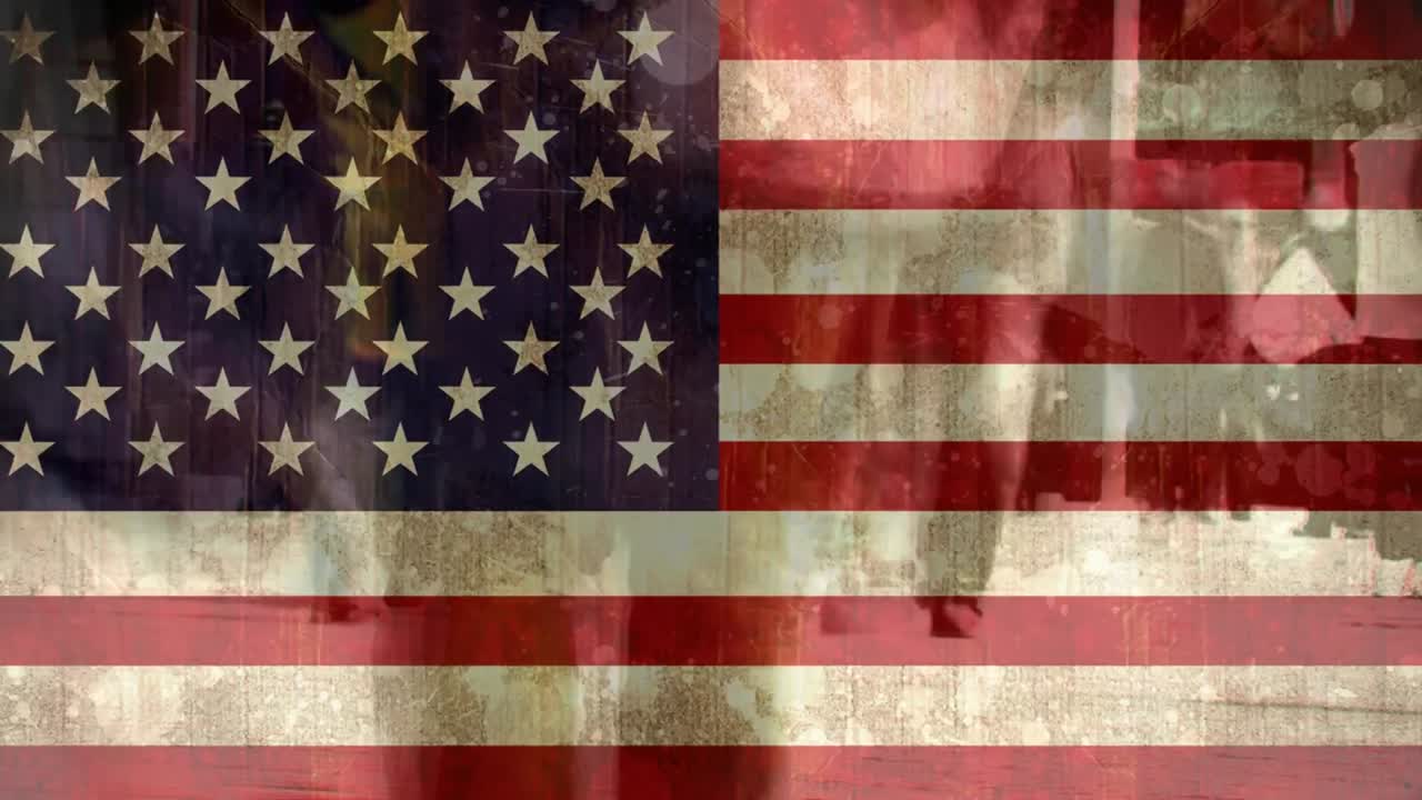 vídeo de la bandera estadounidense