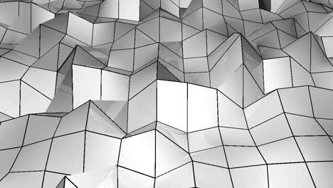 abstract polygonal geometric surface loop. 4k resolution. digital background