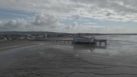 Vista-Aérea-Del-Gran-Muelle-En-Weston-super-mare