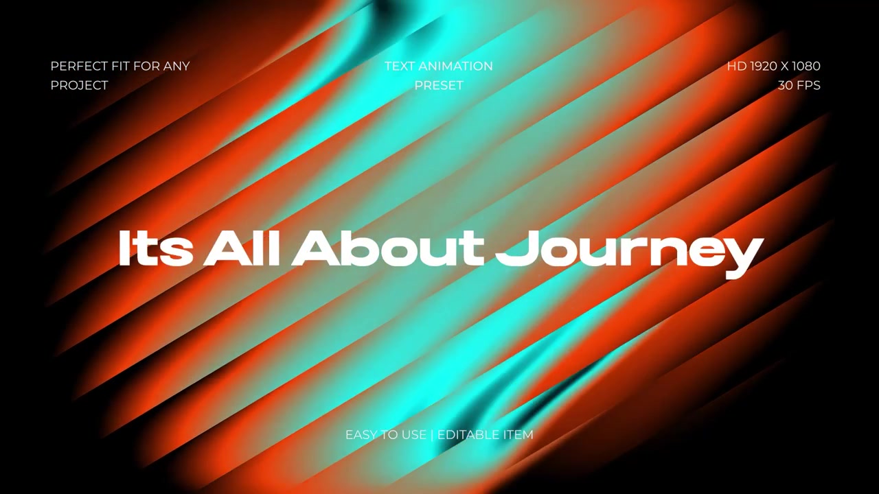 Dynamic Abstract Motion Graphics with Animated Text Transitions