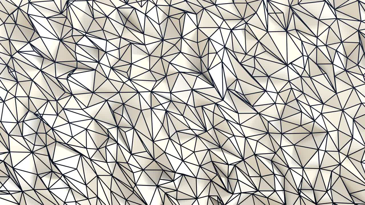 Low polygon background Loop white with wire frame