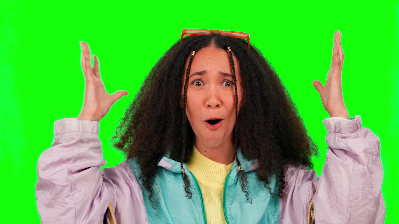 sorpresa, asombrado y la cara de una mujer