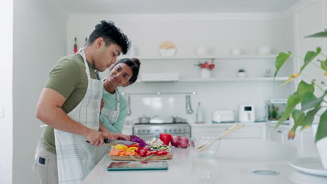 Liebe,-Gemüse-Und-Ein-Paar-Kochen