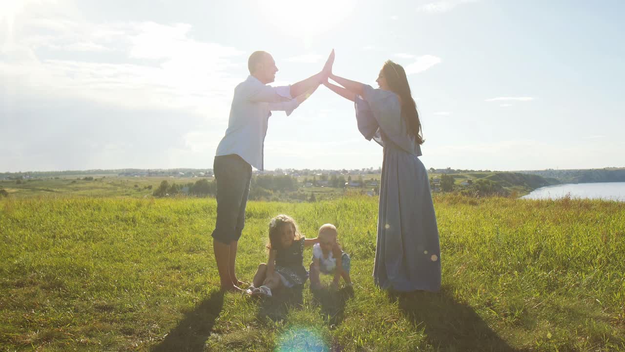 Family enjoying the outdoors